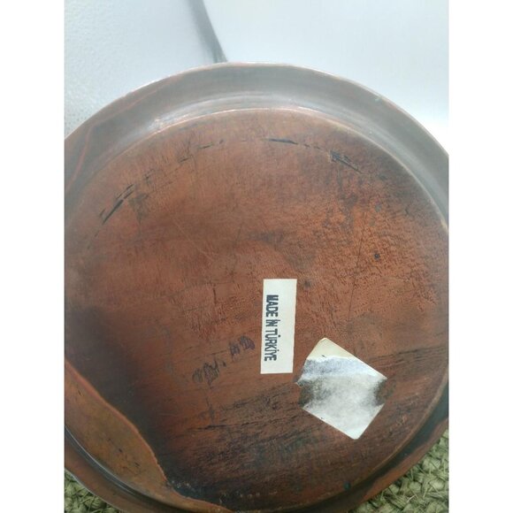 Vintage Copper Pitcher With Brass Handle & Spout Made In Turkey - Picture 5 of 9